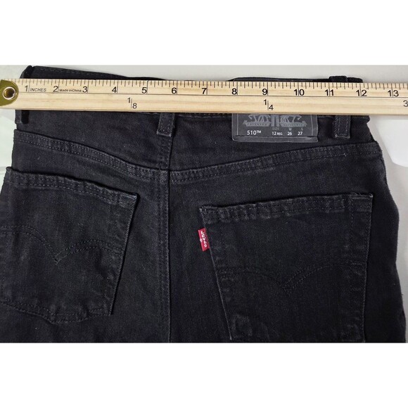 Levi’s Boy’s 510 Skinny Black Stone Jeans - Size 12 Regular (26W x 267) - Picture 8 of 11